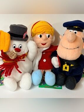 Vintage Frosty The Snowman Plush Toys CVS 1999 NWT Lot of 3 Karen Frosty & Cop